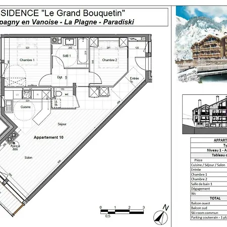 Le Grand Bouquetin - 3 Pieces Pour 6 Personnes 841 La Plagne